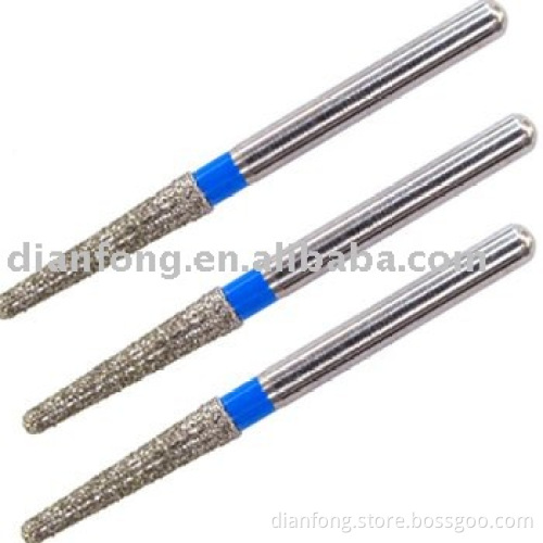 FG shank medium grit diamond dental high speed burr